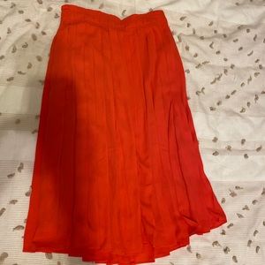 SENDING TO THRED UP - LAST CHANCE! - J.CREW PLEATED ORANGE SKIRT